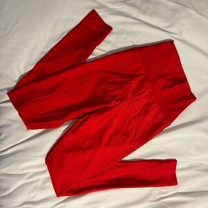 American Apparel high waisted red leggings